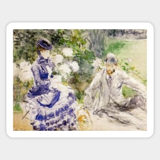 by the water - Berthe Morisot Sticker